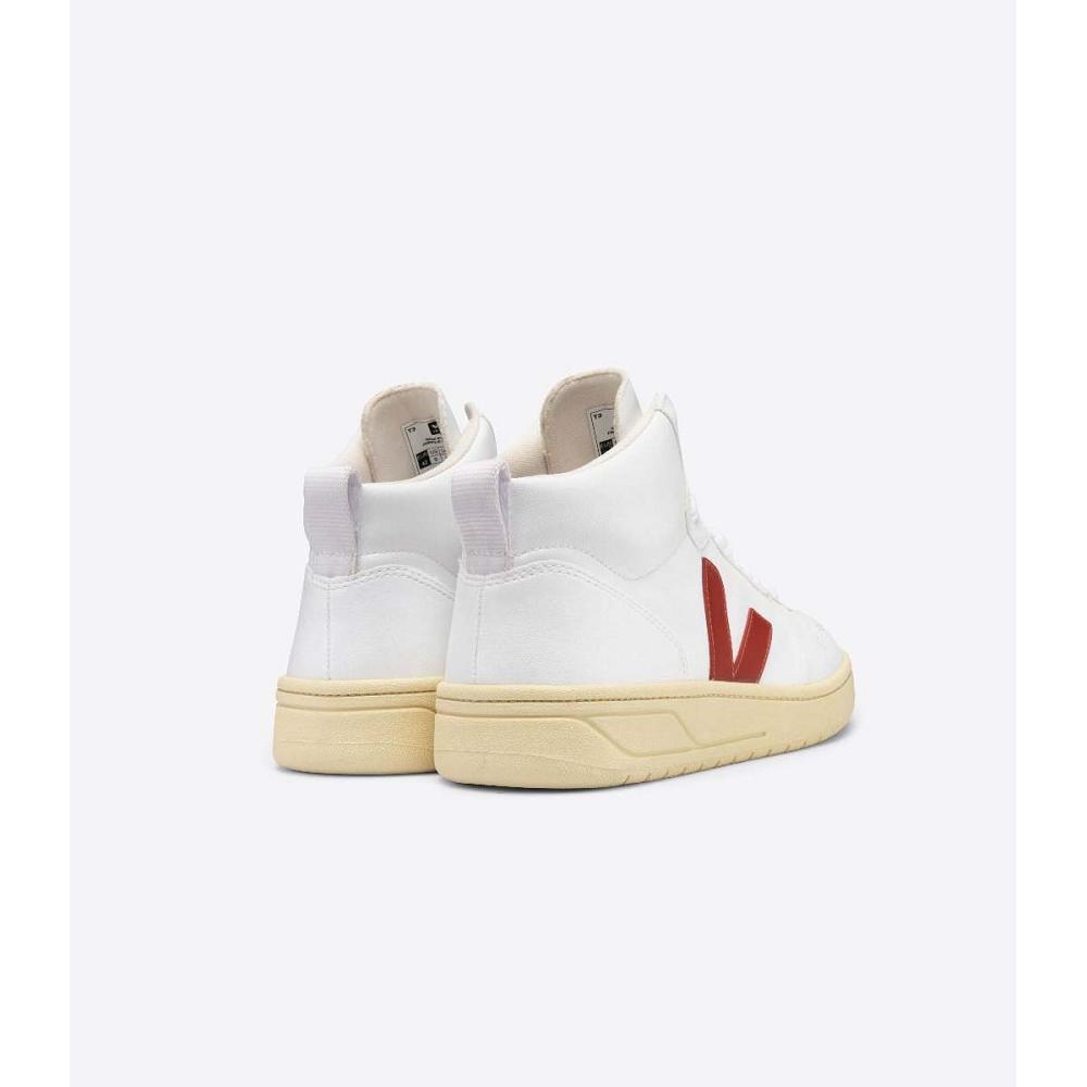 Veja V-10 CWL High Top Men's Shoes White | NZ 285FDN